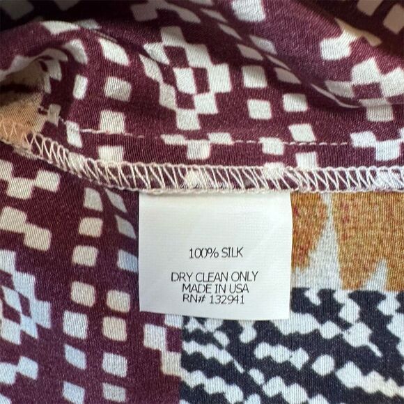 EUC Amanda Uprichard Silk Aztec Print Spaghetti Strap Dress w/ Pockets Size XS/P - Picture 6 of 6